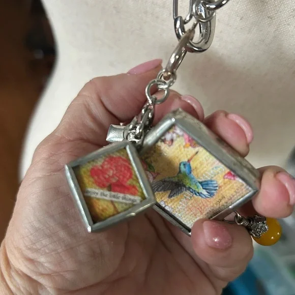 Silver Charm Pendant Necklace - Picture 10 of 16